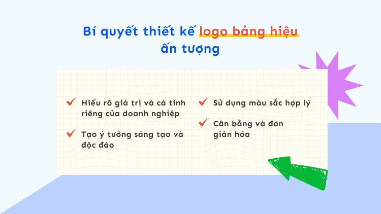 Bí quyết thiết kế logo bảng hiệu ấn tượng
