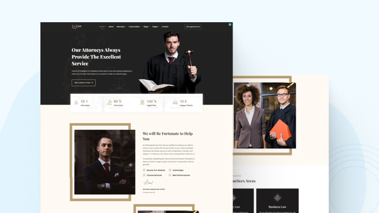 Các mẫu thiết kế website công ty luật 1