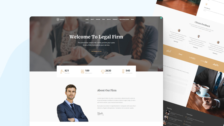 Các mẫu thiết kế website công ty luật 3