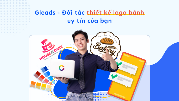 GLEADS - Đối tác thiết kế logo bánh uy tín của bạn