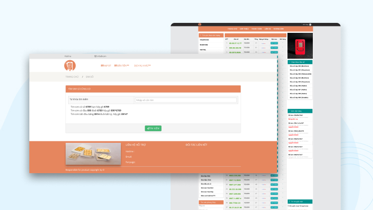 Gợi ý một số mẫu thiết kế web sim số đáng tin dùng nhất 1