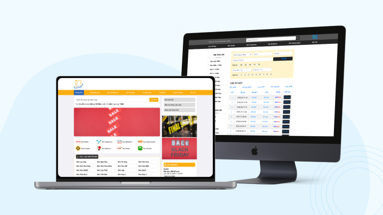 Gợi ý một số mẫu thiết kế web sim số đáng tin dùng nhất 2