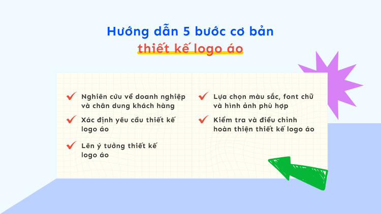 Hướng dẫn 5 bước cơ bản thiết kế logo áo
