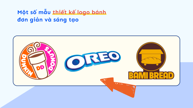 Một số mẫu thiết kế logo bánh đơn giản và sáng tạo