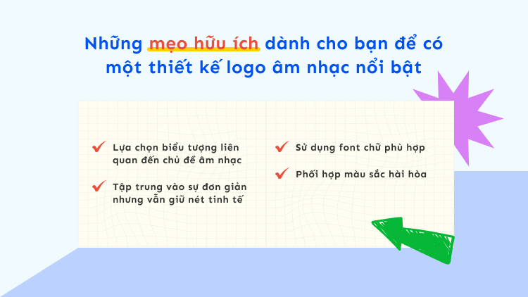 Những mẹo hữu ích dành cho bạn để có một thiết kế logo âm nhạc nổi bật