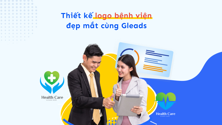 Thiết kế logo bệnh viện đẹp mắt cùng GLEADS