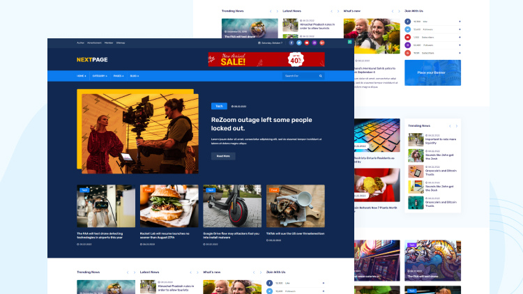 Top những mẫu thiết kế web tạp chí đẹp 3