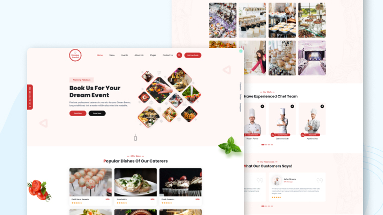 Các mẫu giao diện website nhà hàng nổi bật 1