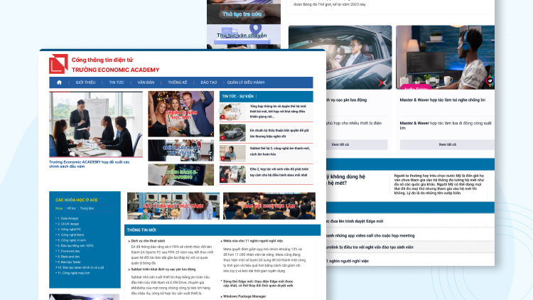 Các mẫu thiết kế website cổng thông tin điện tử 1