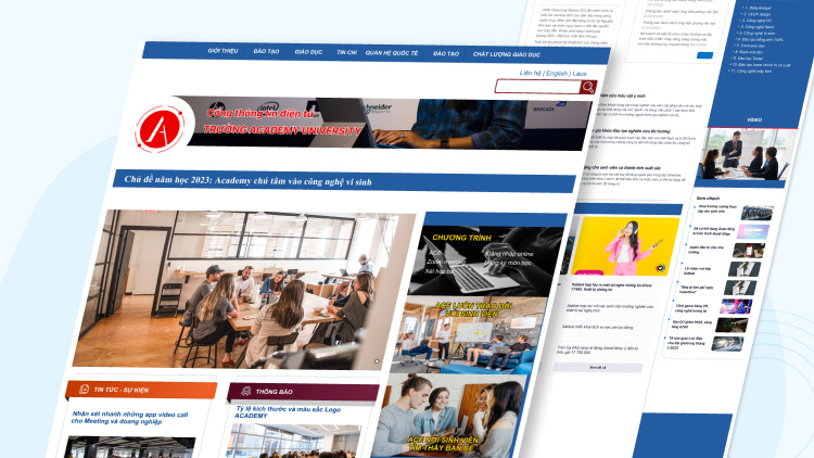 Các mẫu thiết kế website cổng thông tin điện tử 2