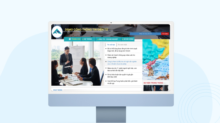 Các mẫu thiết kế website cổng thông tin điện tử 3