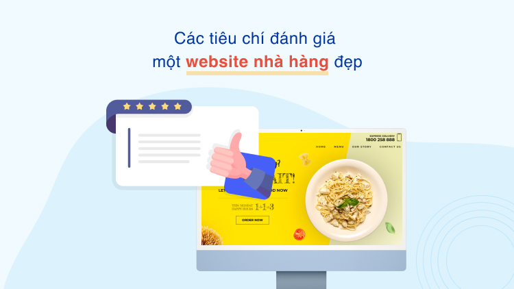 Các tiêu chí đánh giá một website nhà hàng đẹp