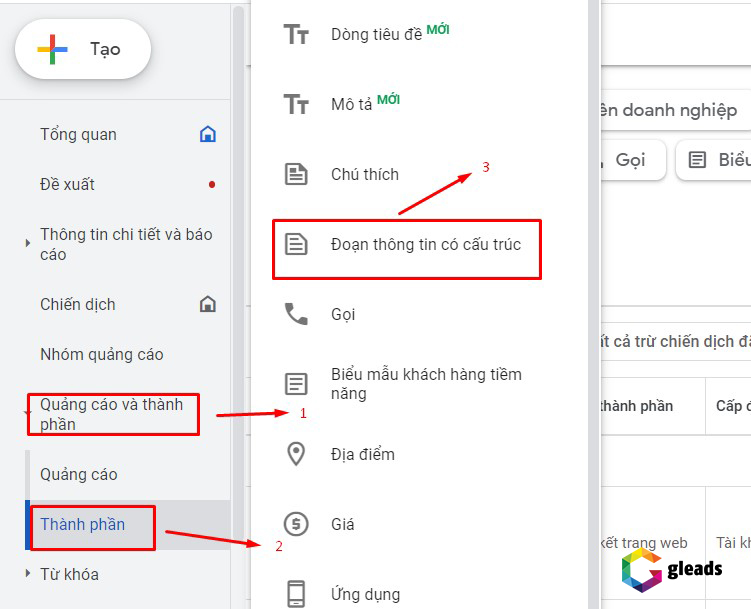 Cài tiện ích mở rộng cấu trúc
