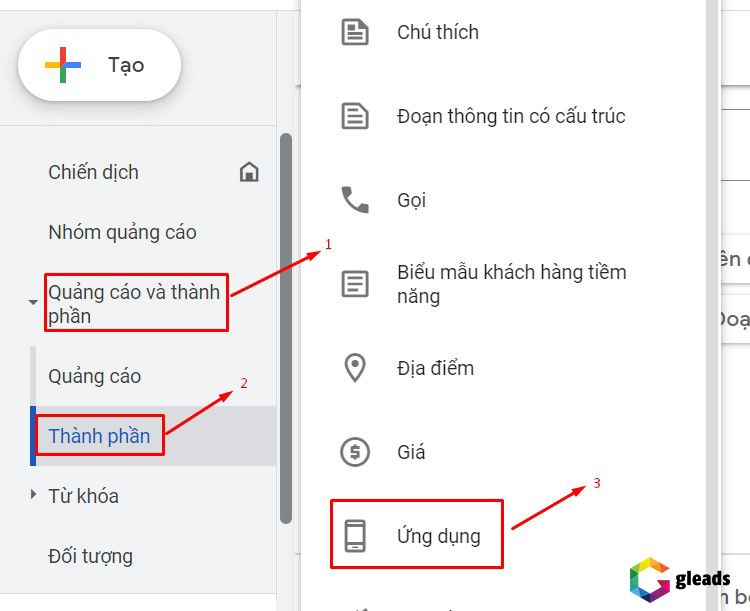 Cài tiện ích mở rộng ứng dụng