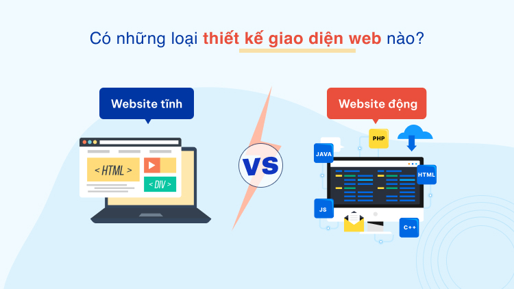 Có những loại thiết kế giao diện web nào