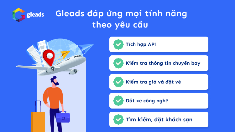 GLEADS đơn vị thiết kế website bán vé máy bay