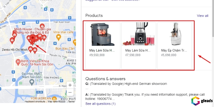 Hiển thị sản phẩm hiện có