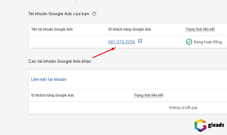 Hoàn tất liên kết shopping ads