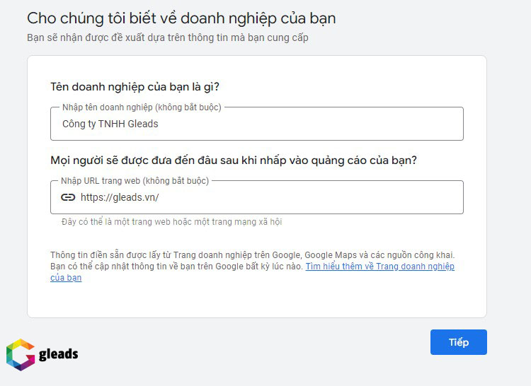 Lập tài khoản Google Ads