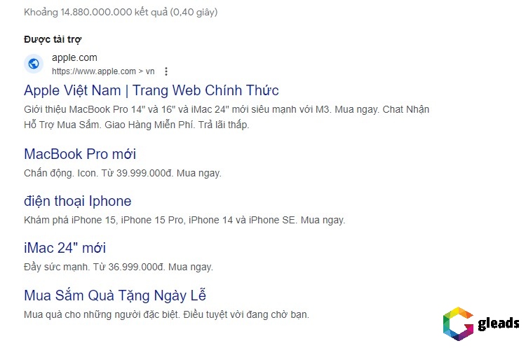 Liên kết trang web dạng danh sách