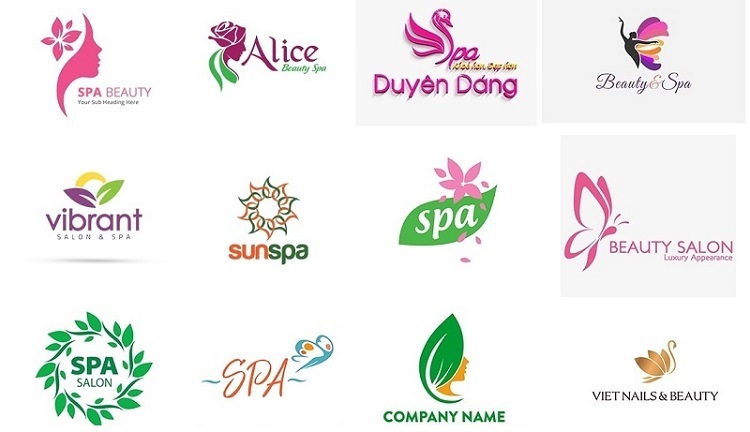 Mẫu thiết kế logo Spa ấn tượng