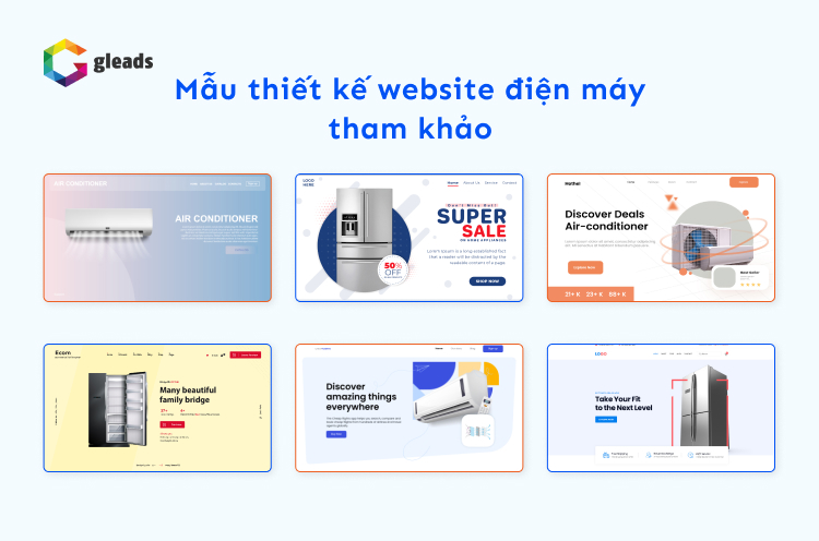 mẫu thiết kế trang web điện máy