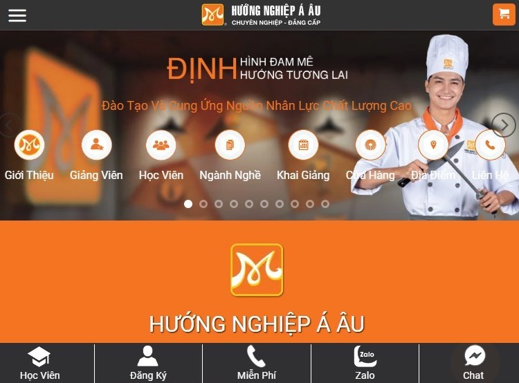 mẫu thiết kế trang web trường học