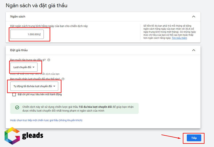 Ngân sách và giá thầu Google Ads