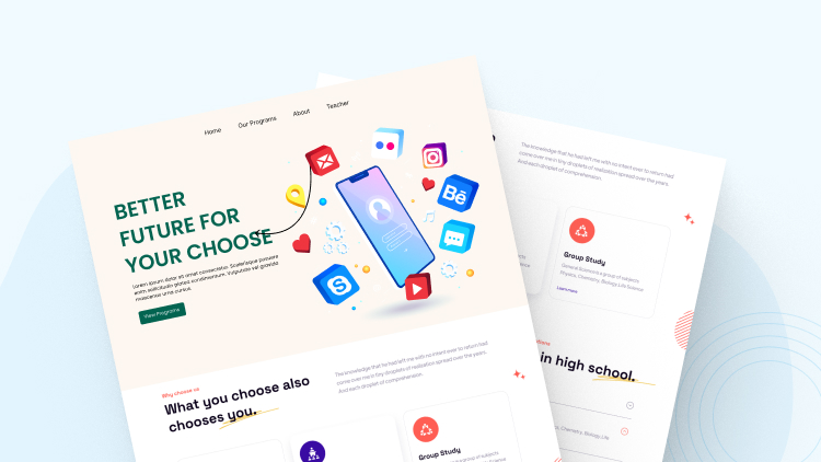 Những thiết kế web mạng xã hội GLEADS đã thực hiện 1