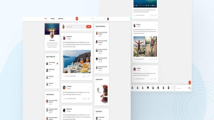Những thiết kế web mạng xã hội GLEADS đã thực hiện 3