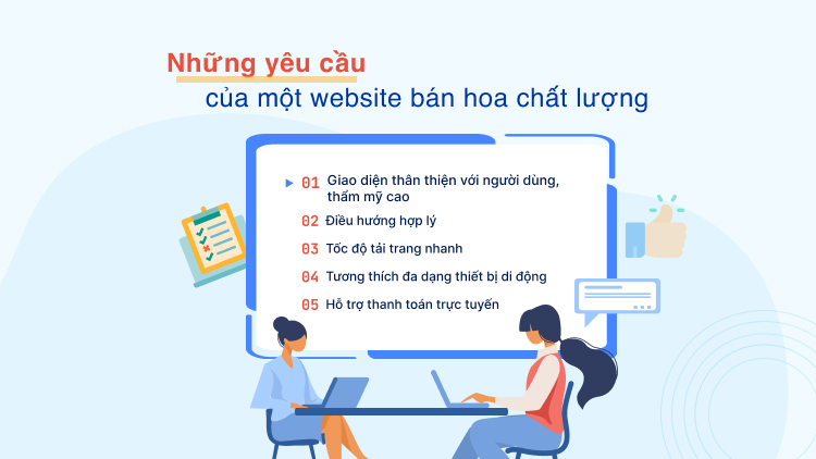 Những yêu cầu của một website bán hoa chất lượng