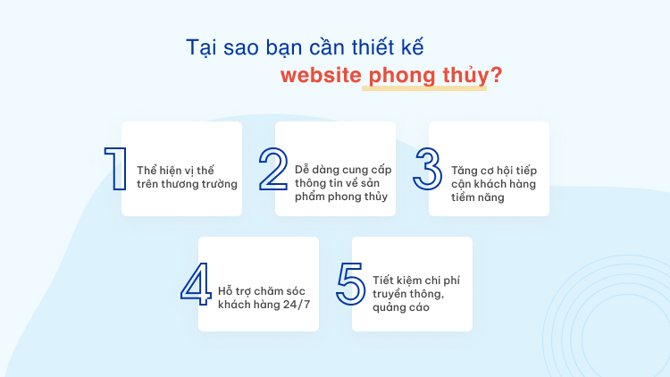 Tại sao bạn cần thiết kế website phong thủy?