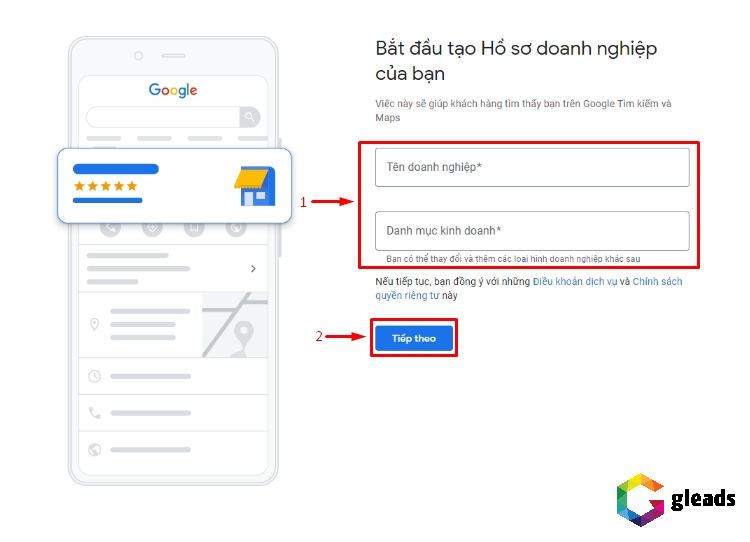 Tạo hồ sơ doanh nghiệp