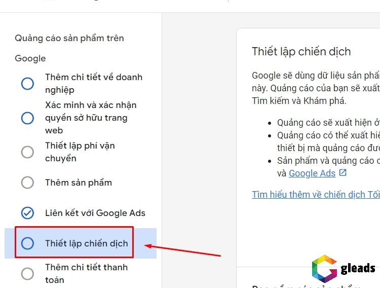 Tạo quảng cáo mua sắm