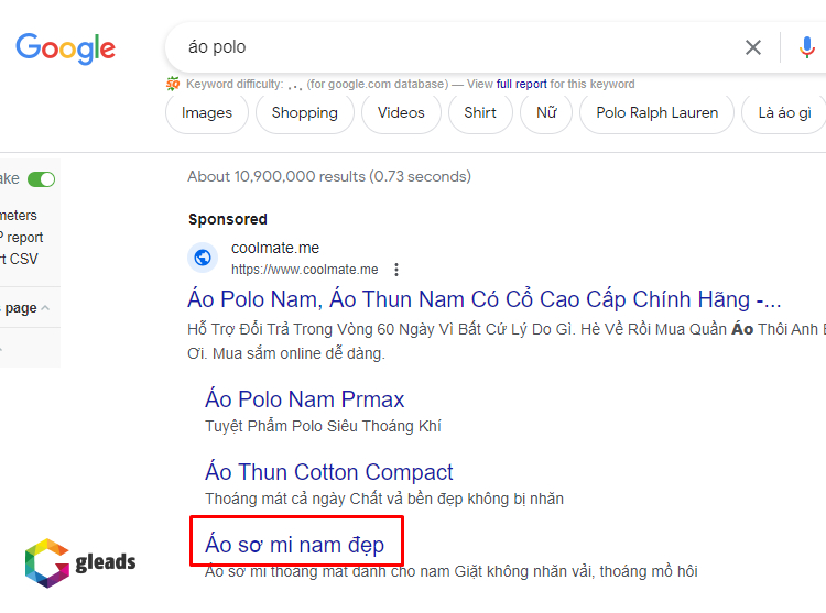 Tìm từ khóa phủ định thu công