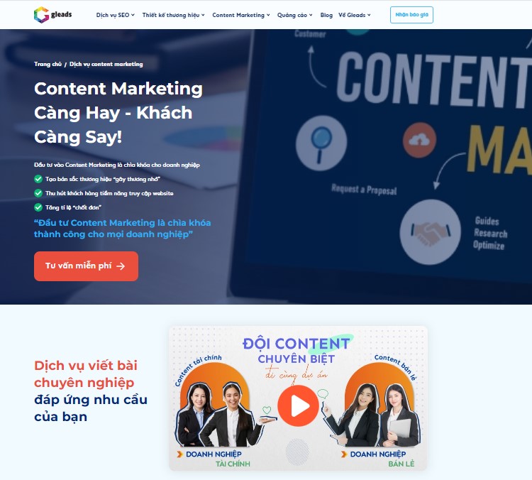 Tối ưu langding page Google Ads