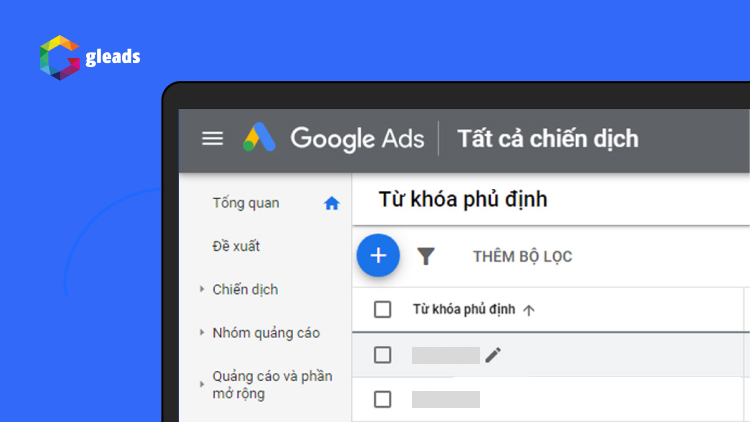 Từ khóa phủ định Google Ads