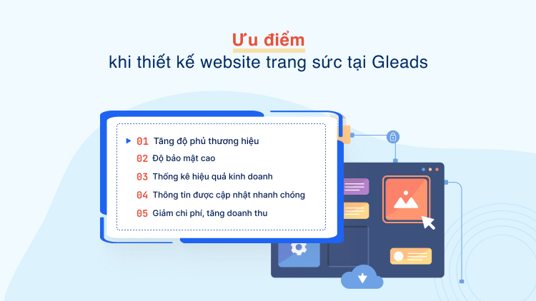 Ưu điểm khi thiết kế website trang sức tại GLEADS