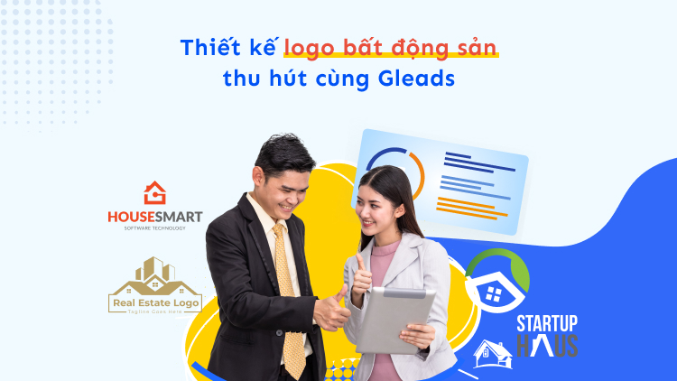 Thiết kế logo bất động sản thu hút cùng Gleads