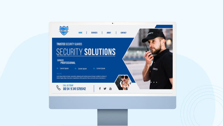 Các mẫu thiết kế website bảo vệ 2