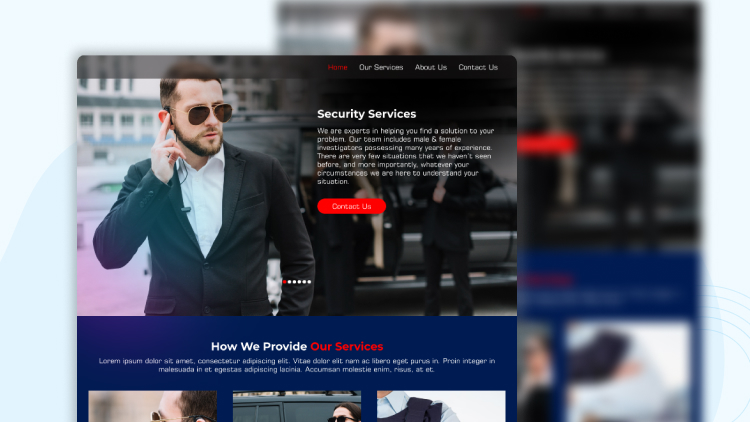 Các mẫu thiết kế website bảo vệ 3