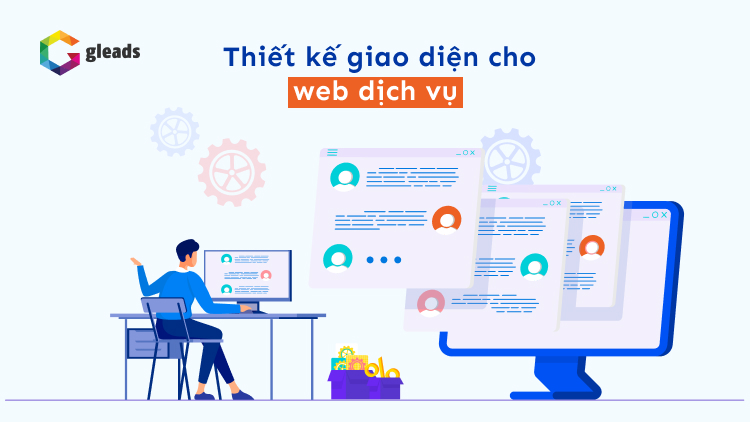 Thiết kế giao diện trang web dịch vụ