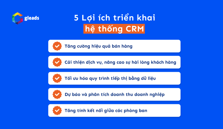 Hệ thống CRM mang lại 5 lợi ích lớn cho doanh nghiệp