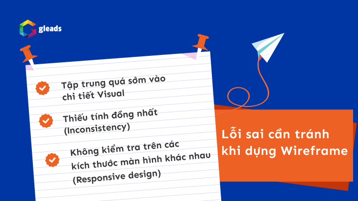 Lỗi sai cần tránh khi dựng Wireframe