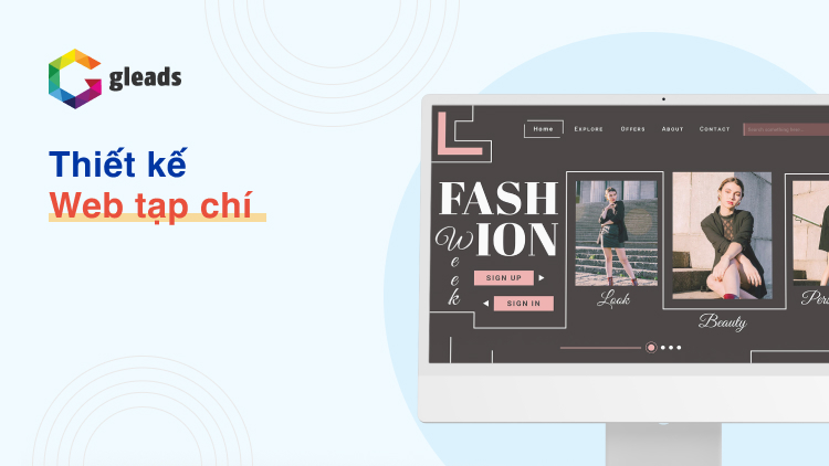 Thiết kế web tạp chí với độ nét hình ảnh cực cao